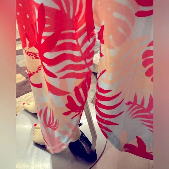 - For G and PL Women's Tropical Print Halter Maxi Dress Sleeveless size large - Picture 7 of 12